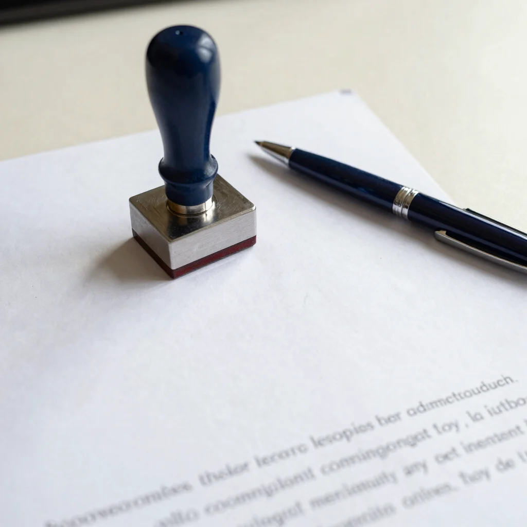 Official Notary Public Signing